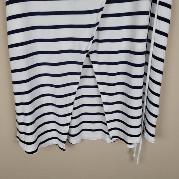 Lovers + Friends Size S Temptations Striped Skirt Navy Blue White - Picture 5 of 12